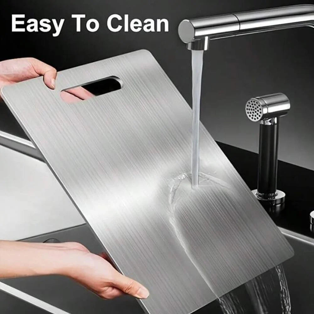 Premium 304 Stainless-Steel Cutting Board — 46cm