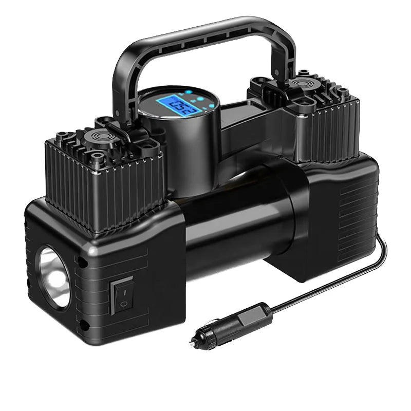 12V Dual-Cylinder Portable Tyre Inflator – 150 PSI