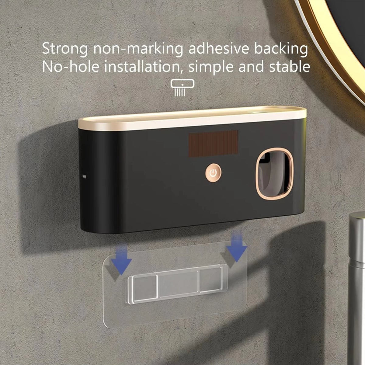 Rechargeable Wall-Mounted UV Toothbrush Sanitizer & Holder