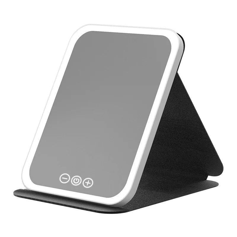 Foldable LED Makeup Mirror | Double-Sided Vanity Mirror