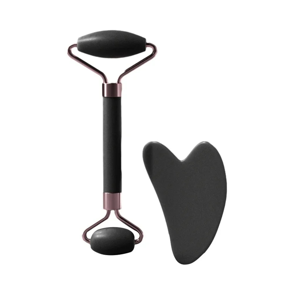 Facial Roller & Heart-Shaped Gua Sha Set | 2 Pieces