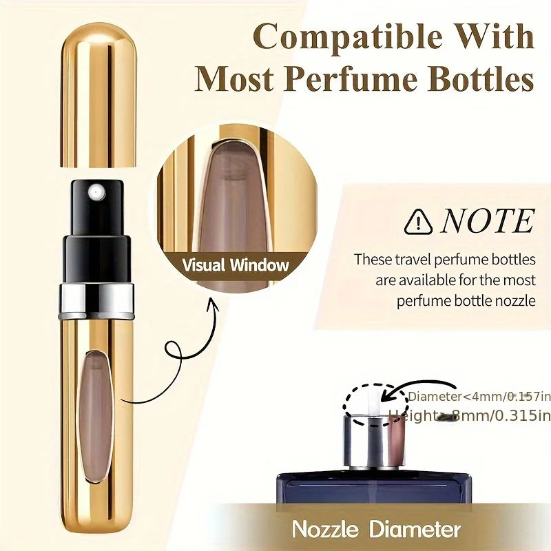 5ml Refillable Travel Perfume Atomizer | Aluminium