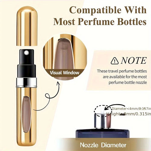 5ml Refillable Travel Perfume Atomizer | Aluminium