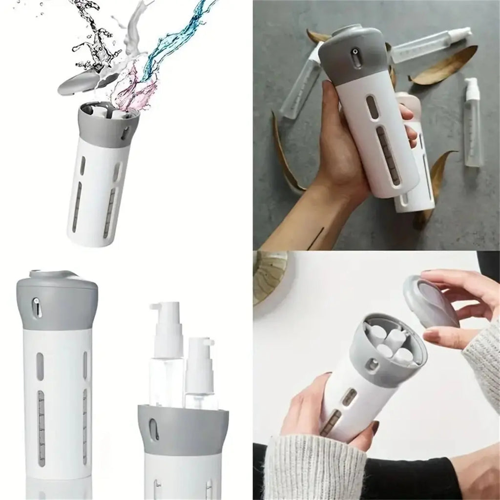 4-in-1 Refillable Travel Toiletry Dispenser