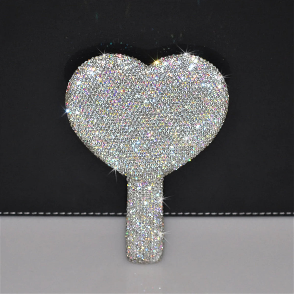 Heart-Shaped Double-Sided Handheld Makeup Mirror
