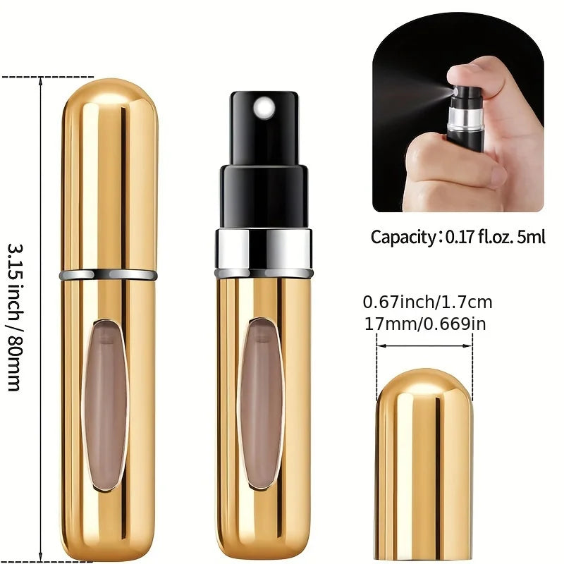 5ml Refillable Travel Perfume Atomizer | Aluminium