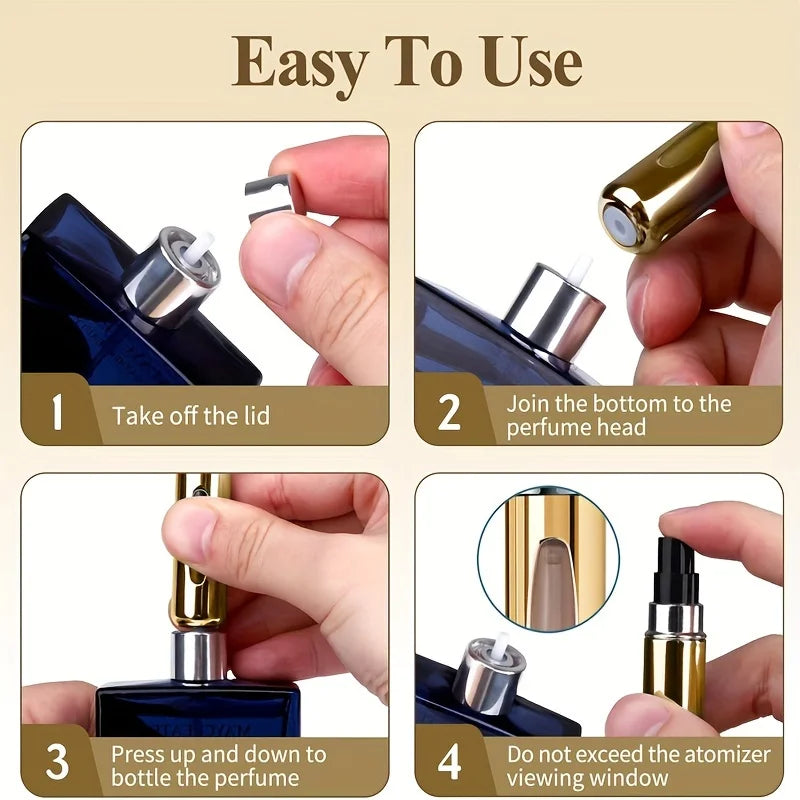 5ml Refillable Travel Perfume Atomizer | Aluminium